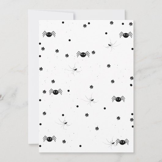 Ghost Halloween Spooky vibes Retro Groovy Geburtst Einladung (Rückseite)