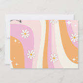 Ghost Halloween Spooky vibes Retro Groovy Geburtst Einladung (Rückseite)