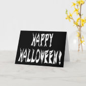 Ghost Halloween Text Karte (Gelbe Blume)