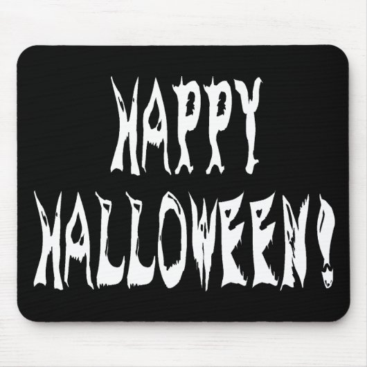 Ghost Halloween Text Mousepad (Vorne)