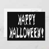 Ghost Halloween Text Postkarte (Vorne/Hinten)