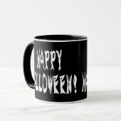 Ghost Halloween Text Tasse (Vorderseite Links)