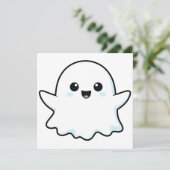 Ghost Halloween TShirt Einladung (Stehend Vorderseite)