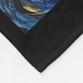 Ghost Halloween - Van Gogh Style - Starry Night  Fleecedecke (Ecke)