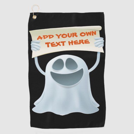 Ghost-Haltetext Golfhandtuch (Vorderseite)
