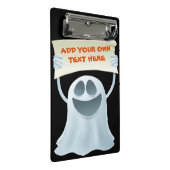 Ghost-Haltetext Mini Klemmbrett (Schrägansicht)