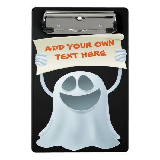 Ghost-Haltetext Mini Klemmbrett (Vorderseite)