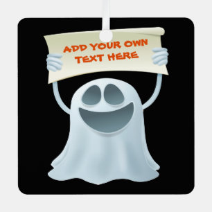 Ghost-Haltetext Ornament Aus Metall