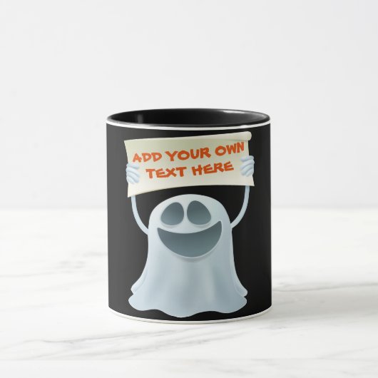 Ghost-Haltetext Tasse (Zentrum)