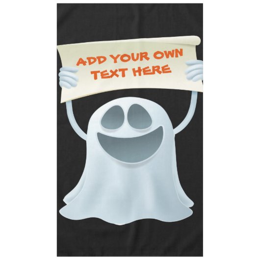 Ghost-Haltetext Tischdecke (Vorderseite)