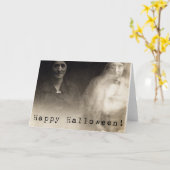 Ghost Happy Halloween Karte (Gelbe Blume)