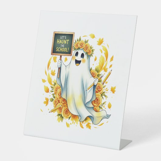 Ghost Haunt School Halloween Sockelschild (Vorderseite)
