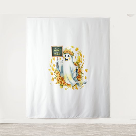 Ghost Haunt School Halloween Wandteppich (Vorderseite)