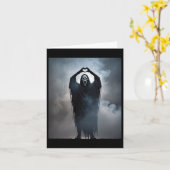 Ghost Heart Hands Beängstigend Face Horror Poster  Karte (Gelbe Blume)