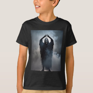 Ghost Heart Hands Beängstigend Face Horror Poster T-Shirt