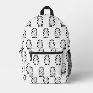 Ghost-Hintern-Design - "Schütteln Sie Ihre Booty" Bedruckter Rucksack