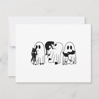 Ghost Holding Black Cat Funny Halloween Cat Liebha