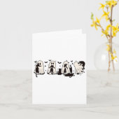 Ghost Holding Black Cat Funny Halloween Cat Liebha Karte (Gelbe Blume)