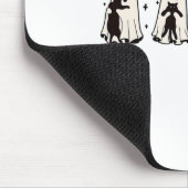 Ghost Holding Black Cat Funny Halloween Cat Liebha Mousepad (Ecke)