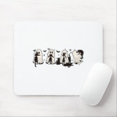 Ghost Holding Black Cat Funny Halloween Cat Liebha Mousepad (Mit Mouse)