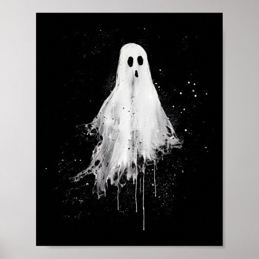 Ghost Horror Spooky Beängstigend Halloween Goth Al Poster (Vorne)
