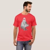 Ghost Horror Spooky Spirit Scary Halloween Goth Ae T-Shirt (Vorne ganz)