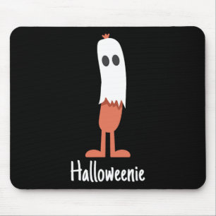 Ghost Hot Dog Halloweenie Kostüm Spaß Nahrung Hall Mousepad