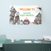Ghost House Halloween Baby Shower Fall Thema Banner (Messeveranstaltung)