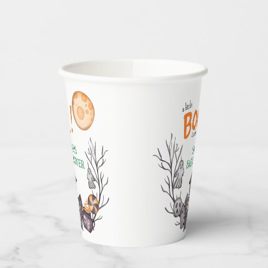 Ghost House Halloween Baby Shower Fall Thema Pappbecher (Links)