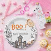 Ghost House Halloween Baby Shower Fall Thema Pappteller (Party)
