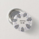 Ghost House Mommy zu Halloween Button (Vorne & Hinten)