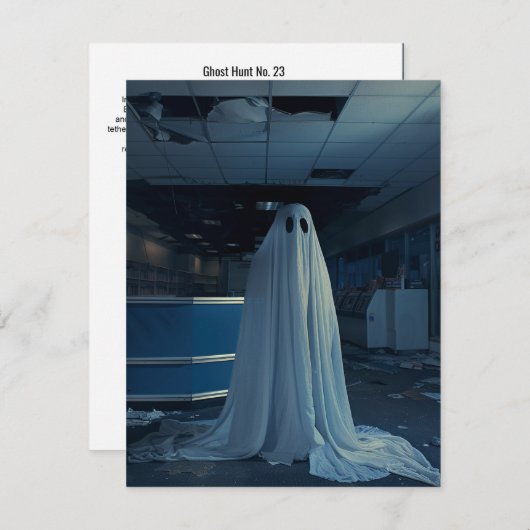 Ghost Hunt Nr. 23 Dankeskarte (Vorne/Hinten)
