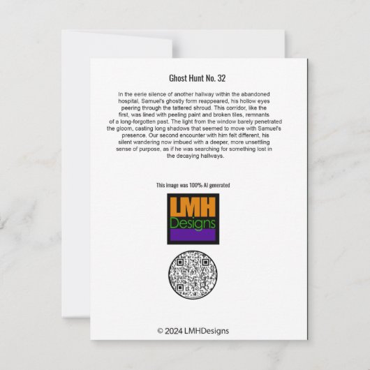 Ghost Hunt Nr. 32 Dankeskarte (Rückseite)