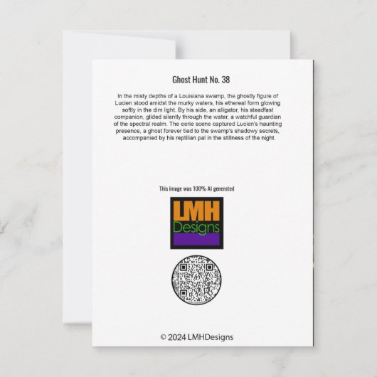 Ghost Hunt Nr. 38 Dankeskarte (Rückseite)