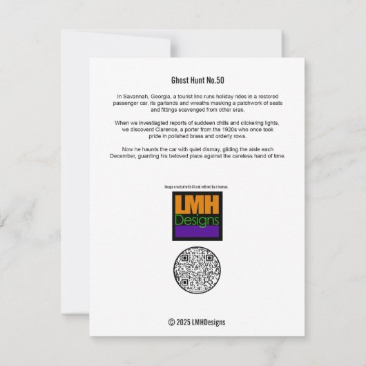 Ghost Hunt Nr. 50 Dankeskarte (Rückseite)