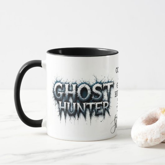 Ghost Hunter Dark Gothic Paranormal Tasse (Mit Donut)