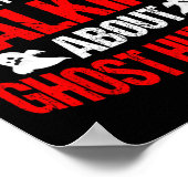 Ghost Hunter Evp Jagd Halloween Paranormal Spir Poster (Ecke)