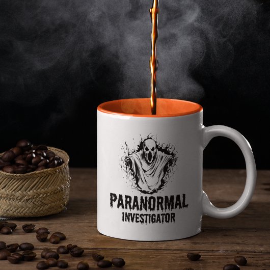 Ghost Hunter Paranormal Investigator Geisterjagd Zweifarbige Tasse