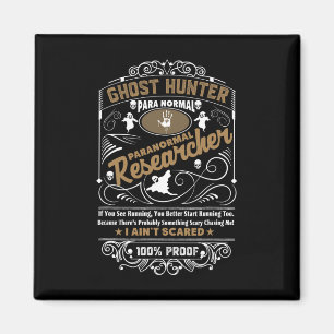 Ghost Hunter Paranormal Vintag Whiskey Style Desi Magnet