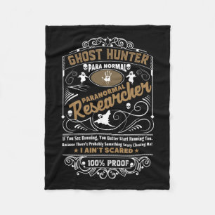 Ghost Hunter Paranormal Vintage Whisky-Stil Desi Fleecedecke