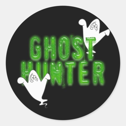 Ghost Hunter Runder Aufkleber (Vorderseite)