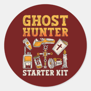 Ghost Hunter Starter Kit Paranormal Jagdghost Runder Aufkleber
