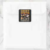 Ghost Hunter Starter Kit Paranormale Geisterjagd Quadratischer Aufkleber (Tasche)