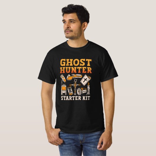 Ghost Hunter Starter Kit Paranormale Geisterjagd T-Shirt (Vorne ganz)