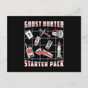 Ghost Hunter Starter Pack Paranormal Geisterjagd Postkarte