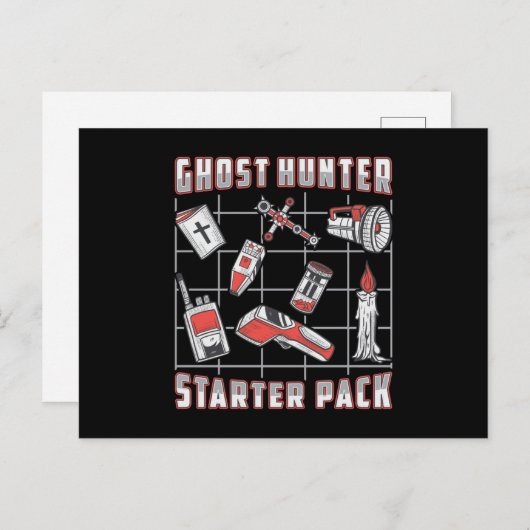 Ghost Hunter Starter Pack Paranormal Geisterjagd Postkarte (Vorne/Hinten)