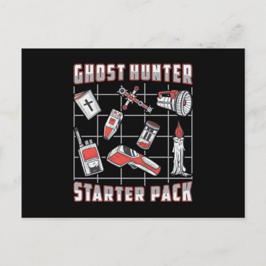 Ghost Hunter Starter Pack Paranormal Geisterjagd Postkarte (Vorderseite)