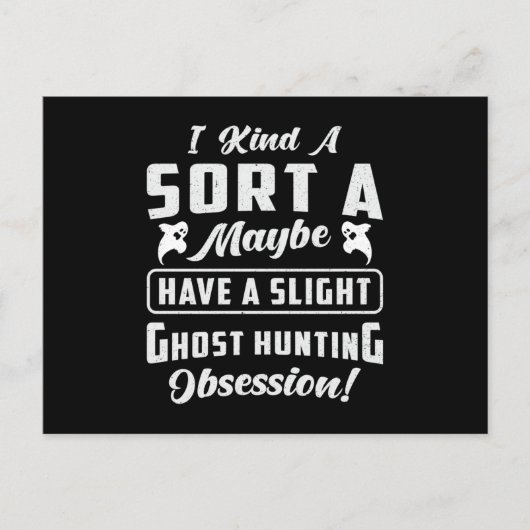 Ghost Hunting Obsession Paranormal Ghost Hunter Postkarte (Vorderseite)