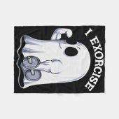 Ghost I Exorcize Funny Gym Übung Workout Spooky Fleecedecke (Vorderseite (Horizontal))