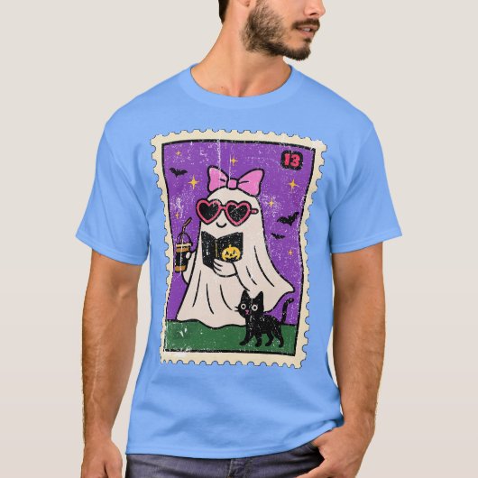 Ghost Iced Coffee Buch T-Shirt (Vorderseite)